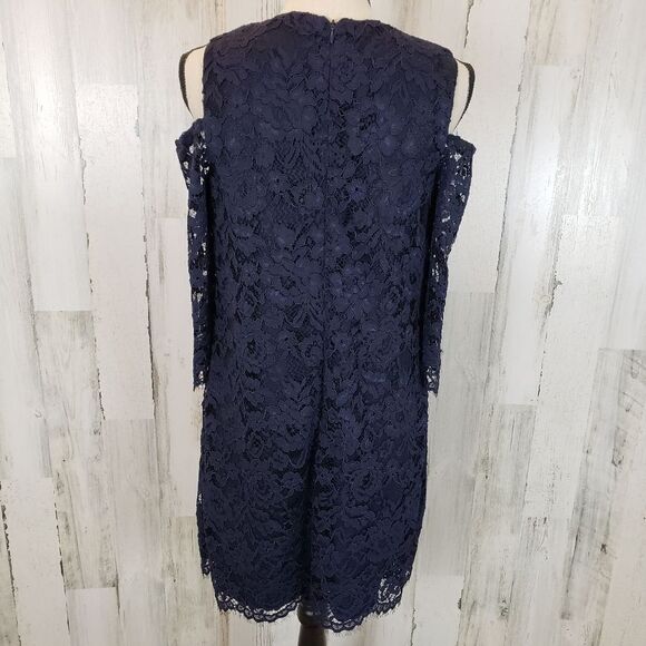 Jude Connally Natalie Lace Cold Shoulder Dress Sz S - Picture 4 of 8